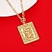 24K Gold Plating Chinese Zodiac Dragon Pendant Hiphop Rock Necklace Jewelry