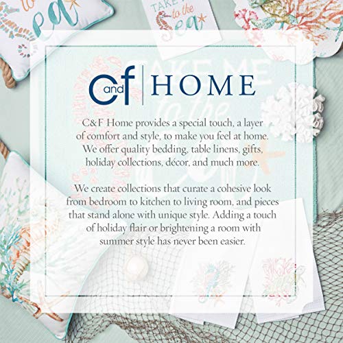 C&F Home St. Kitts Twin Quilt Set 2 Piece Coastal Beach Sea Life Turtle Seahorse Starfish Machine Washable Reversible