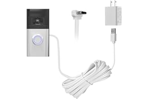 sudenwlis Bent Type-C Charging Cable for Ring Battery Doorbell(2024 Release) 16.4-Foot doorbell Charging Cable Sustainable Power Supply