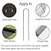 TQVAI 150 Pack 6 Inch Galvanized Garden Landscape Staples for Weed Barrier Fabric, Ground Cover, Sod, Fence, Stake Soaker Hose, Lawn Drippers