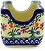 Polish Pottery Sugar Packet Holder 3-inch Spring Flowers