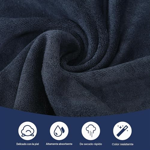 Starvortex 4Pc Gym Towels, 75 x 35 cm Microfibre Gym Towel, Soft Microfibre Towels, Men's Women's Gyms Towel, Strong Water Absorption Yoga Towel for Travel, Gyms, Camping