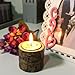 Hagao Tea Light Candle Holders, Personalized Wooden Votive Tealight Holder for Wedding Party Birthday Holiday Set of 2 (2