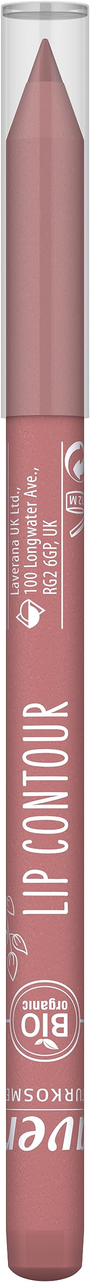 lavera Lip Contour - Brave Rose 01 - velvety matte finish - creamy texture - Organic coconut oil & organic shea butter - VEGAN