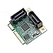 Mini PCIe to SATA III 2 Ports Raid Adapter Card ASMedia 1061R for Ipfs Mining and Adding SATA 3.0 Devices