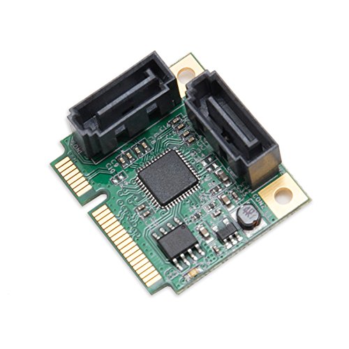 I/O Crest Mini PCI-e PCI Express 2 Port SATA III RAID Controller half size Components Other SI-MPE40095