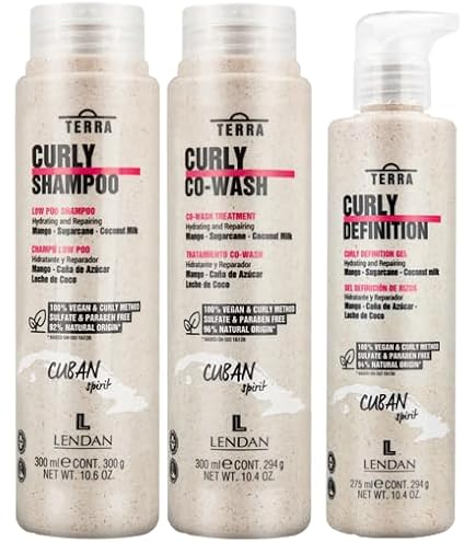 Crème Activatrice De Boucles Lendan Terra Curly - 275 Ml - Vegan à L'huile De Coco - Pour Cheveux Bouclés - Fabriqué En Espagne
