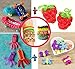 Parhlen Rubber Bands Refill Kit, 12500+ Loom Bands in Include 36 Colors with 5 Hooks, 500 Clips for Kids Bracelet Making Kit DIY Band Crafting