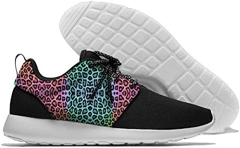 Rainbow Leopard Print Womens Mens Running Shoe Casual Sports Shoes Fashion Sneakers 41