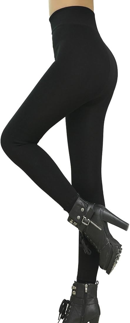 Romastory Winter Warm Women Velvet Elastic Leggings Pants (Black) one size at  Women’s Clothing store