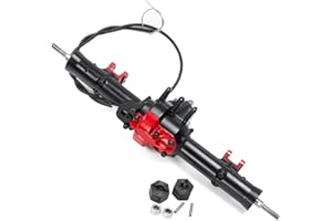 RC HUB Alloy Front & Rear Axle w/Differential Lock for 1/10 RC TF2 Crawler (Rear)