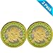 zcccom 2 pcs Set of Challenges Coins Deluxe Collector’s Set | Heads We Win Tails You Lose Challenge Coin - Officially Licensed Each Coin Comes w/ a Plastic Round Display Case