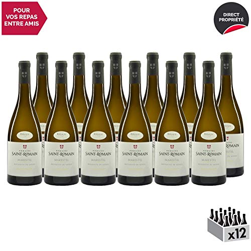 Roussette de Savoie cru Marestel Blanc 2017 - Domaine Saint-Romain - Vin AOC Blanc de Savoie - Bugey - Cépage Altesse…