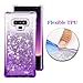 Ruky Galaxy Note 9 Case, Galaxy Note 9 Glitter Case, Gradient Quicksand Series Reinforced Corners TPU Bumper Cushion Protective Shockproof Bling Heart Liquid Case for Galaxy Note 9, Gradient Purple