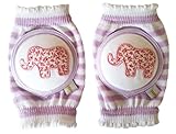 Crawlings Girl's Elephant Knee Pads One Size Lavender