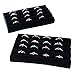 Super Z Outlet Black Velvet Ring Trays Accessory Foam Pads for Jewelry Showcase, Storage Displays, Home Organization & Decoration (2 Pack)