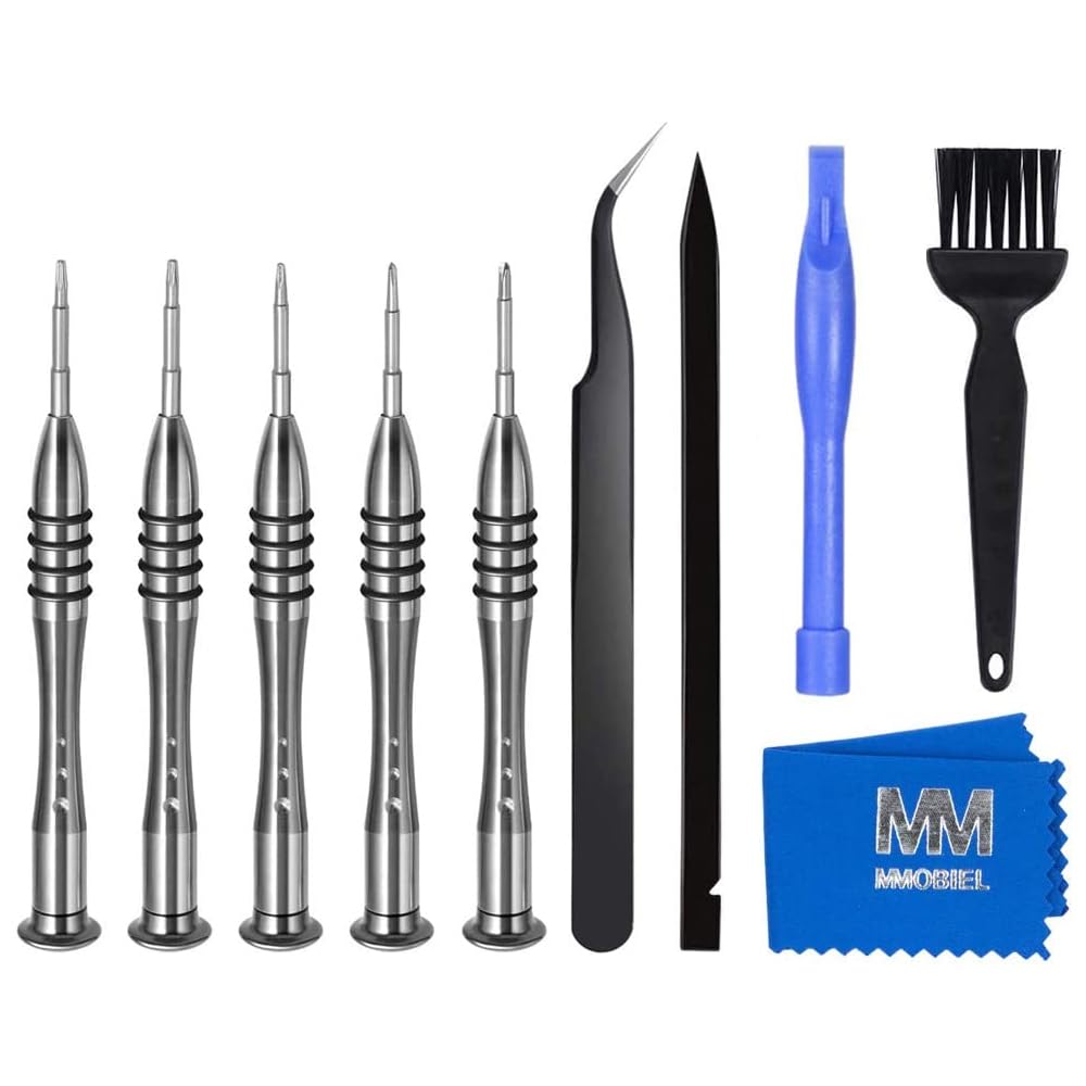 MMOBIEL Professional 10 in 1 Repair Screwdriver Toolkit for MacBook Pro/Air with Retina Tri Wing Phillips Pentalobe 5 Torx T5 / T6