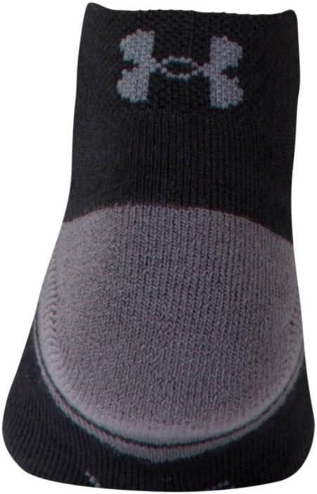 Under Armour UA Resistor III Lo Cut - 6-Pack YLG Black: Clothing