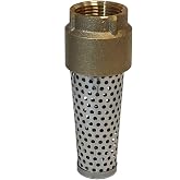 Merrill MFG FVNL100 710 Series 1 Inch Brass Foot Valve &ndash; Lead-Free Female Connection Foot Valve for Irrigation and Water Pump Priming