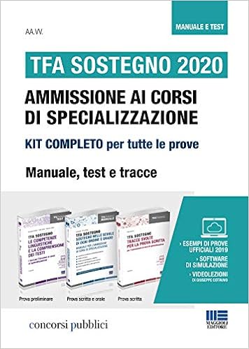 Kit Completo Tfa Sostegno 2020 Ammissione Ai Corsi Di Specializzazione Manuale Test E Tracce Aggiornamento Online Software Di Simulazione Video Lezioni Amazon It Aa Vv Libri