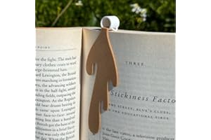 JXUEYCH Spilled Coffee Bookmark, Cute Bookmarks Book Lovers Gifts for Reading Lover Women Men (White)
