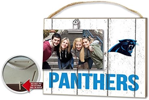 Carolina Panthers Weathered Clip-It Photo Frame