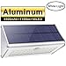 Solar Motion Sensor Lights Outdoor 46 LEDs 1100lm 4500mAh Aluminum Alloy IP65 Waterproof Led Security Outdoor Lights for House Garden, Driveway, Yard, Deck, Fence Post-White