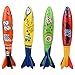 Kool KiDz Swimming Diving Toy for Pool Use Gliding Shark Throwing Torpedo Underwater 4 PCS/Set