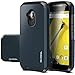 Moto E (2nd Gen) Case, Evocel® Dual Layer Armor Protector Case For Motorola Moto E2 (2nd Generation / 2015 Release) (Cricket / Boost Mobile / Sprint / Verizon / Virgin Mobile) - Shadow Blue