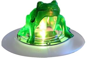 CurcKua Pool Floating Lamp Waterproof Pool Pond Floating Lamp Frog Solar Lights for Pool Pond Garden Decoration Style2 Floating Flower Light Solar Floating Lights Pond Floating Light