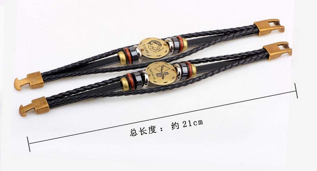 Huhuali Women Simple Casual Alloy Carve Multilayer Woven Bracelets Gifts Strand