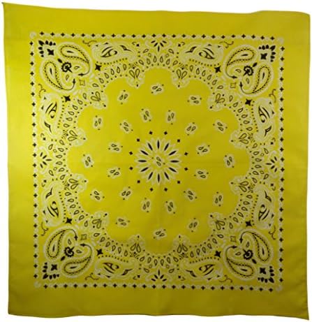 The Bandanna Company Women's Neon Paisley Bandana (Neon Yellow)