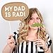 Big Dot of Happiness My Dad is Rad - Father's Day Photo Booth Props Kit - 20 Count
