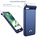 iPhone 6 6s 7 Battery Case,Smaiphone Ultra Thin Extended Rechargeable Charger Case for iPhone 6 / iPhone 6s / iPhone 7 with 3000mAh Capacity with soft silicone (Blue)