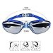 Swimming Goggles ROSIMO Anti Fog Swim Goggles Adjustable Strap Waterproof No Leaking UV Protection with Protection Case for Men Women Adult Youth Kids (Blue)