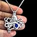 Octopus Pearl Cage - Silver Ocean Octopus Locket Pendant Necklace