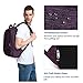 MarsBro Laptop Backpack, Business Travel College Backpack with USB Charging Port Water Resistant Anti Theft 15.6 Inch Bag for Women Men Purple