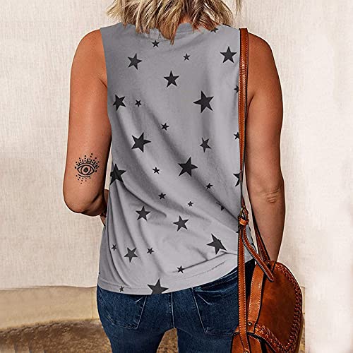 YHIIen Dames tank top T-shirt lang casual longshirt bovendeel mouwloos basic tank top tuniek casual los shirt top… - Image 3