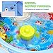 Zooawa Mini Fishing Game Set 11.81 x 6.7 Inch, Electric Magnetic Rod and Reel Toy Water Playing Fun Paradise [25 Pcs] with Music and Light for Kids and Toddlers, Colorful