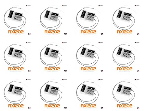 HobbyFlip Walkera Devo 12CH RC RX Receiver for Devention TX 2.4Ghz RX1202 for DJI Phantom 2 12 Pack