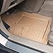 Solid Pro Rubber Car Floor Mats - Performance Plus Heavy Duty Liners for Auto SUV Truck Car Van - 4-Piece Set - Thick, Odorless & All Weather (Beige Tan)