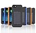 EnerPlex Surfr Ultra Slim Battery Backup & Solar Powered Case for iPhone SE/5/5S, Black/Orange, SFI-2000-OR