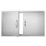 VEVOR BBQ Access Door, 36W x 21H Inch Double