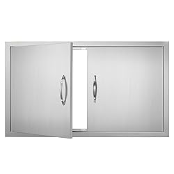 VEVOR BBQ Access Door, 36W x 21H Inch Double