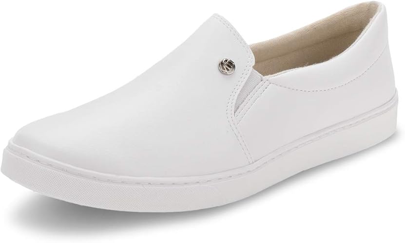 Woman’s Slip on Sneaker Casual Easy to wear Rubber Sole White Amazon