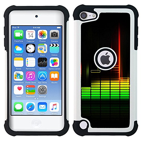 APPLE iPod Touch 5 - Hybrid Heavy Duty Armor Shockproof Silicone Cover Rugged case (Equalizer)