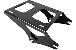 Black Tour Pack Mount, Tour Pack Bracket,Trunk 2-UP Luggage Mounting Rack for Harley Davidson Touring Street Glide Road Glide
