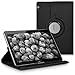 kwmobile Rotating Case Compatible with Huawei MediaPad T3 10 - Case PU Leather Tablet Cover with Stand - Black