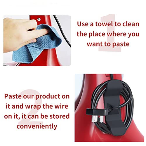 4 Pack Cord Organizer for Kitchen Appliance,Cord Wrap Cords Holder Cable Organizer Wrapper Tidy Wire Rope Storage Stick on Kitchen Appliances Mixers, Coffee Maker, Pressure Cooker and Air Fryer