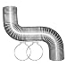 Builders Best 010460 4" X 8' Dryer Vent Kit With Metal Clamps